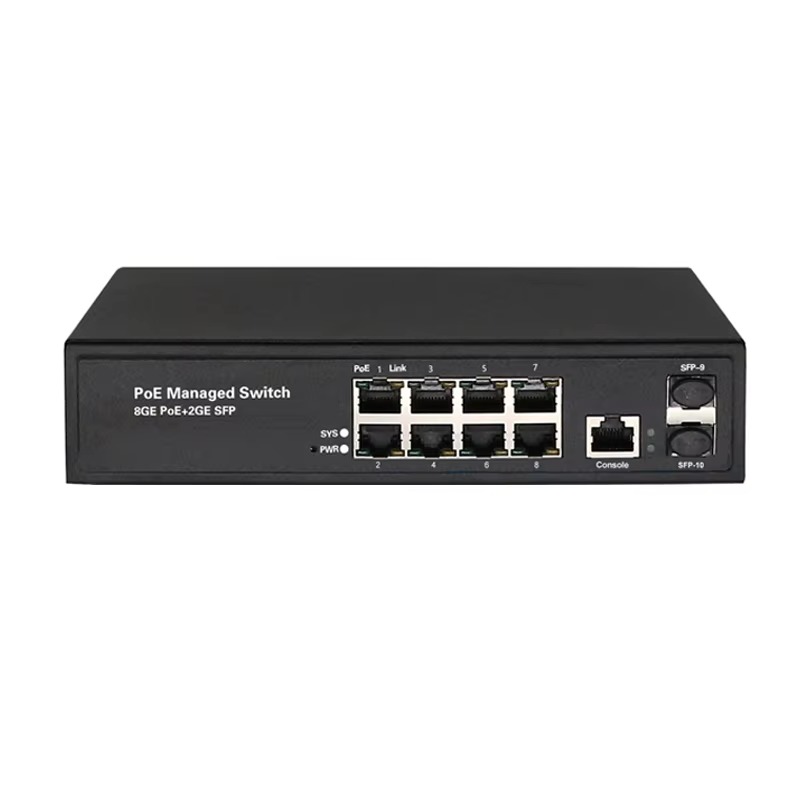 Managed Gigabit Poe Switch 8 Port 802.3At - สวิตช์เครือข่ายแบบมีการจัดการระดับ L2 8 พอร์ต Gigabit 802.3at