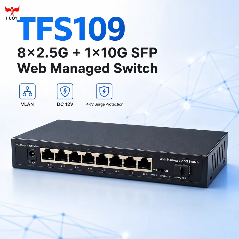 สวิตช์เครือข่ายแบบมีการจัดการผ - Sfp+ 10G Managed Switch 8 Port บทวิจารณ์และราคา